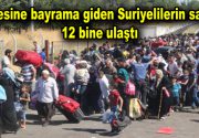 Ülkesine bayrama giden Suriyelilerin sayısı 12 bine ulaştı Kurban Bayramı