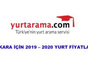 ANKARA İÇİN 2019 – 2020 YURT FİYATLARI Yeni eğitim öğretim
