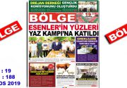 BÖLGE GAZETESİ , YIL:19 , SAYI: 188 , ”AĞUSTOS” SAYISI