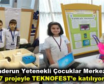 Enderun Yetenekli Çocuklar Merkezi, 7 projeyle TEKNOFEST’e katılıyor