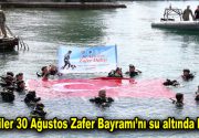 Engelliler 30 Ağustos Zafer Bayramı’nı su altında kutladı 30 Ağustos