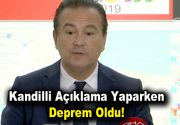 Kandilli Rasathanesi’nden açıklama yapılırken canlı yayında deprem oldu Kandilli Rasathanesi