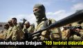 Cumhurbaşkanı Erdoğan: ”109 terörist öldürüldü”