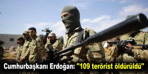 Cumhurbaşkanı Erdoğan: ”109 terörist öldürüldü”