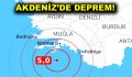 Akdeniz’de 5,1 şiddetinde deprem meydana geldi