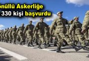 Gönüllü askerliğe 2 bin 330 kişi başvurdu Barış Pınarı Harekatı