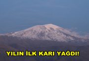 Ağrı Dağı’na yılın ilk karı yağdı 5 bin 137 metre