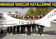 GENÇLER HAYALLERİNE UÇTU Mihmandar Gençler, Hezarfen Ahmet Çelebi Havaalanı’nda eğitim