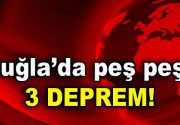 Muğla’da peş peşe 3 deprem! Muğla’nın Köyceğiz ilçesinde AFAD verilerine