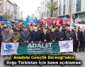 Anadolu Gençlik Derneği’nden Doğu Türkistan İçin basın açıklaması