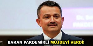 Bakan Pakdemirli müjdeyi verdi!