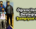 Öğrencilerinin desteğiyle şampiyon oldu