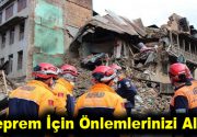 Deprem İçin Önlemlerinizi Alın 1999 Marmara depremin üzerinden 20 yıl