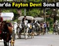 Adalar’da fayton devri sona eriyor