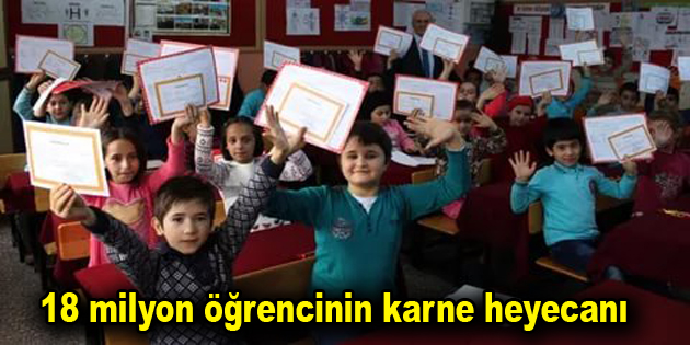 18 milyon öğrencinin karne heyecanı başladı!