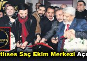 Tatlıses Saç Ekim Merkezi açıldı İbrahim Tatlıses’in oğlu Ahmet Tatlıses,