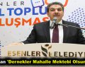 Göksu’dan ‘Dernekler Mahalle Mektebi Olsun’ Teklifi