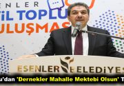 Göksu’dan ‘Dernekler Mahalle Mektebi Olsun’ Teklifi Esenler’deki STK temsilcileriyle buluşan