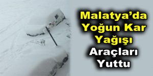 Malatya’da Yoğun Kar Yağışı