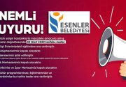 Esenler Belediyesi Duyuru!