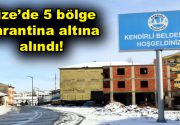Rize Karantina altına alındı! Rize merkeze bağlı Kendirli Beldesi ve