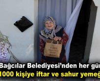 Bağcılar Belediyesi’nden her gün 1000 kişiye iftar ve sahur yemeği