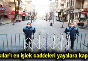 Bağcılar’ı en işlek caddeleri yayalara kapatıldı Koronavirüsle mücadele tedbirleri kapsamında