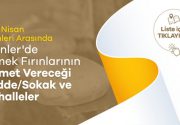 Esenler’de Hizmet verecek ekmek fırınları Koronavirüs (Covid-19) nedeniyle hafta sonu