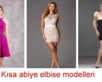 Kısa Abiye Elbise Modelleri