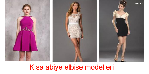 Kısa Abiye Elbise Modelleri
