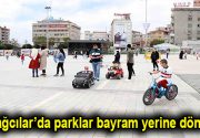 Bağcılar’da parklar bayram yerine döndü Koronavirüs salgını nedeniyle alınan önlemler