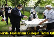Esenler’de Yaşlılarımız Güneşin Tadını Çıkardı Korona virüs salgını nedeniyle 65