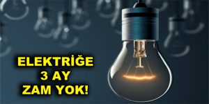 Elektrik fiyatına 3 ay zam yapılmayacak