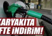 Akaryakıta çifte indirim geliyor Bu gece yarısından itibaren motorinde 17,