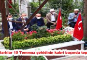 Bağcılarlılar 15 Temmuz şehidinin kabri başında toplandı 15 Temmuz şehidi