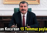 Bakan Koca’dan 15 Temmuz paylaşımı Sağlık Bakanı Fahrettin Koca, 15