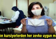 Kadın kursiyerlerden her zevke uygun maske Bağcılar Belediyesi Kadın ve