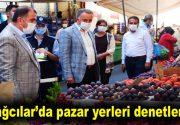 Bağcılar’da pazar yerleri denetlendi Koronavirüsle mücadele kapsamında Bağcılar Belediye Başkanı
