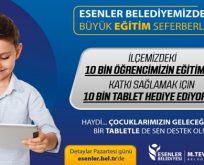 ESENLER BELEDİYESİ’NDEN EĞİTİME DEV DESTEK