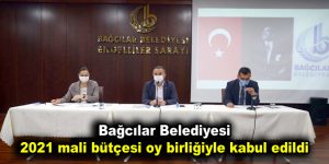 2021 mali bütçesi oy birliğiyle kabul edildi