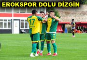 EROKSPOR DOLU DİZGİN Esenler Erokspor kazanmaya devam ediyor. Sarı yeşilli