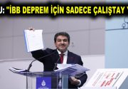 GÖKSU: İBB DEPREM İÇİN SADECE ÇALIŞTAY YAPTI İstanbul Büyükşehir Belediyesi’nin