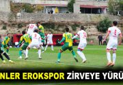 EROKSPOR’UN BİLEĞİ BÜKÜLMÜYOR Esenler Erokspor, sahasında Elazığ Karakoçan Futbol Kulübü’nü