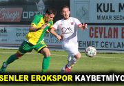EROKSPOR KAYBETMİYOR Esenler Erokspor, Gölcükspor’u karşılaşmanın ikinci yarısında attığı gollerle