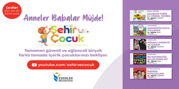 ÇOCUKLAR İÇİN HER ŞEY ‘ŞEHİR VE ÇOCUK TV’DE