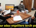 Memur adayı engellilere tercih yardımı