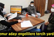 Memur adayı engellilere tercih yardımı EKPSS’den aldığı puanla kamu kurumlarında
