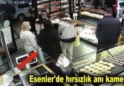 Esenler’de hırsızlık anı kamerada! Esenler’de 2’si kadın 3 kişi, fırına