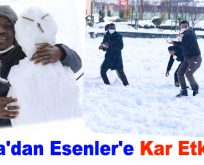 Afrika’dan Esenler’e Kar Etkinliği