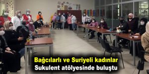 Bağcılarlı ve Suriyeli kadınlar Sukulent atölyesinde buluştu